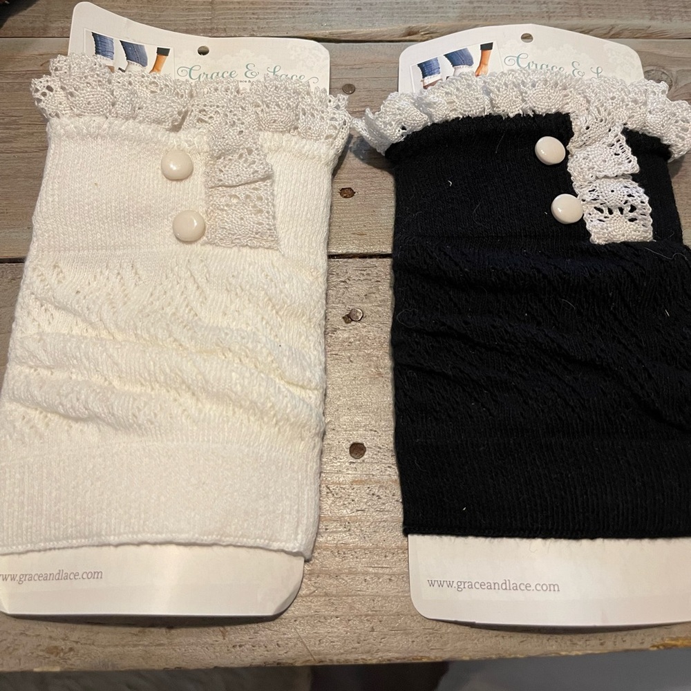 Grace and Lace Boot Cuffs. Set of two
